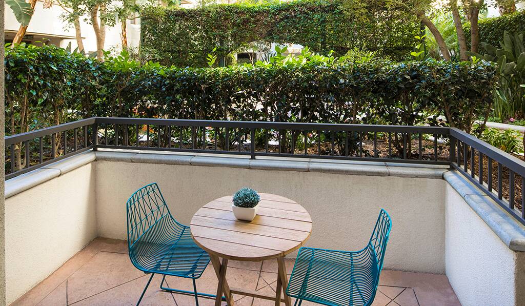 Private balconies in all apartments