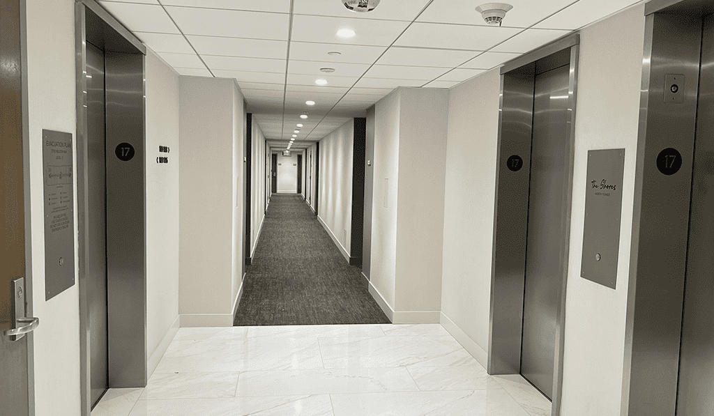 Renovated corridors