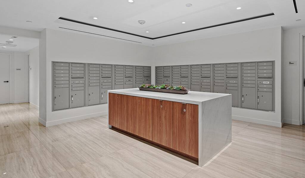 555 Barrington remodeled mailroom