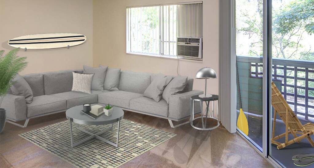 Furnished living room