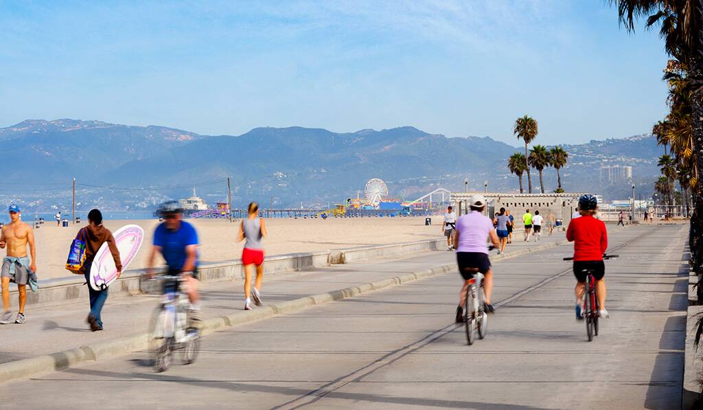 Santa Monica bike path