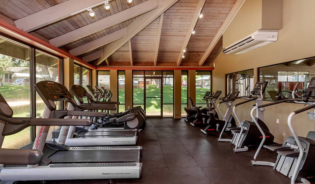 Fitness Center with cardio equipment