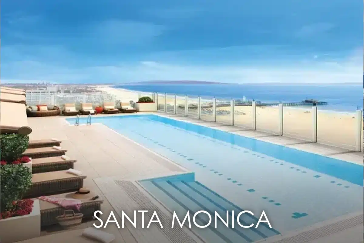 SM-header-1 Rooftop pool at 1221 Ocean Avenue text says Santa Monica
