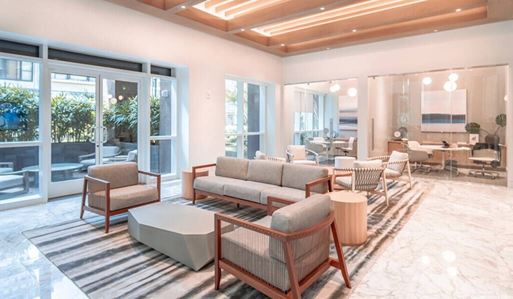 Leasing office at The Residences at Bishop Place