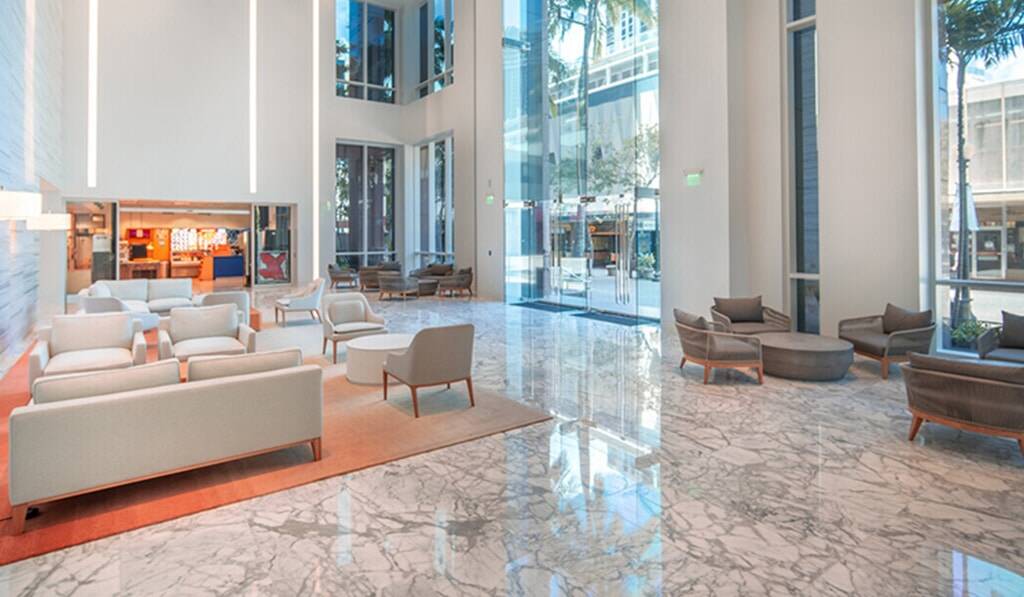 Lobby at The Residences at Bishop Place