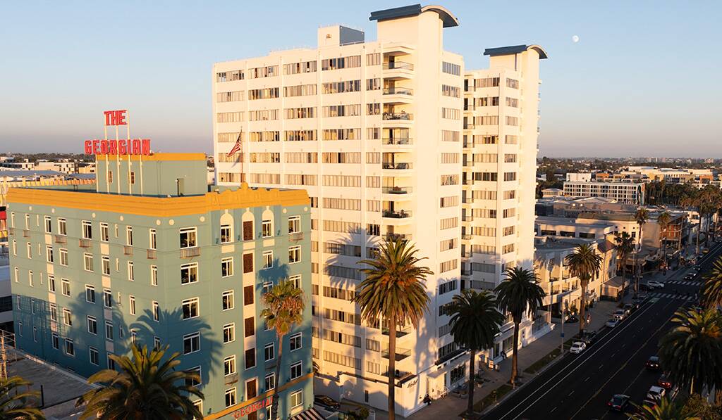 Pacific Plaza at Sunset