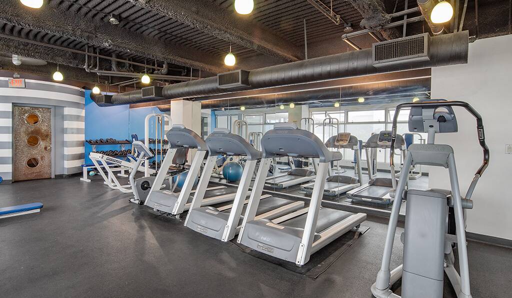 Pacific Plaza gym with treadmills