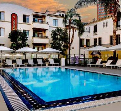 Pool at the Glendon The pool at The Glendon