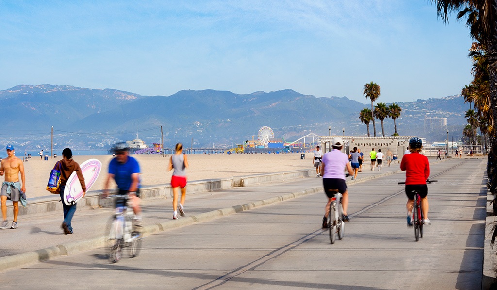 Santa Monica bike path