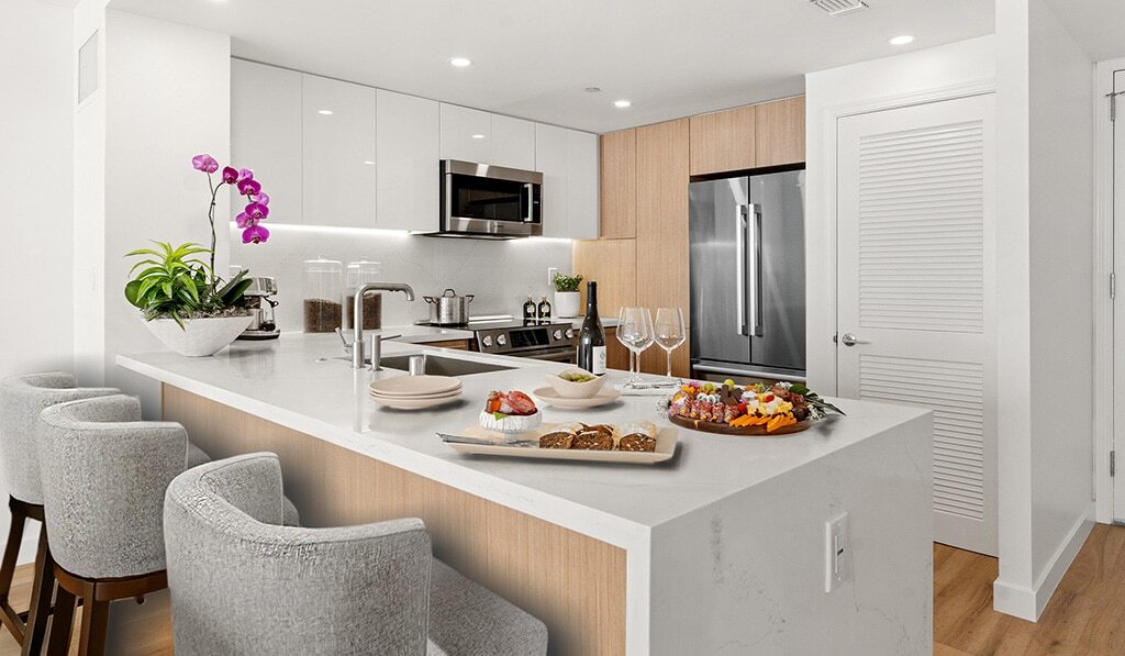 Remodeled kitchen