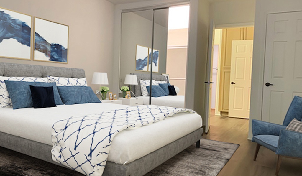 furnished bedroom