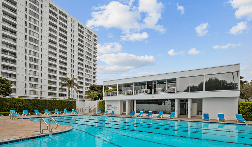 Jr. Olympic size pool at The Shores Santa Monic apartment