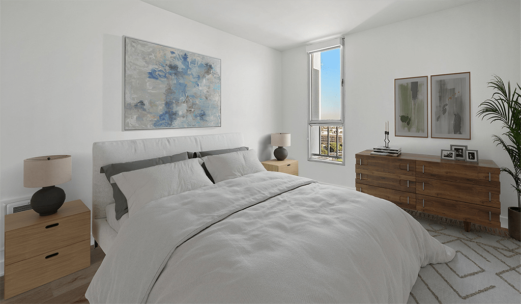 Furnished bedroom