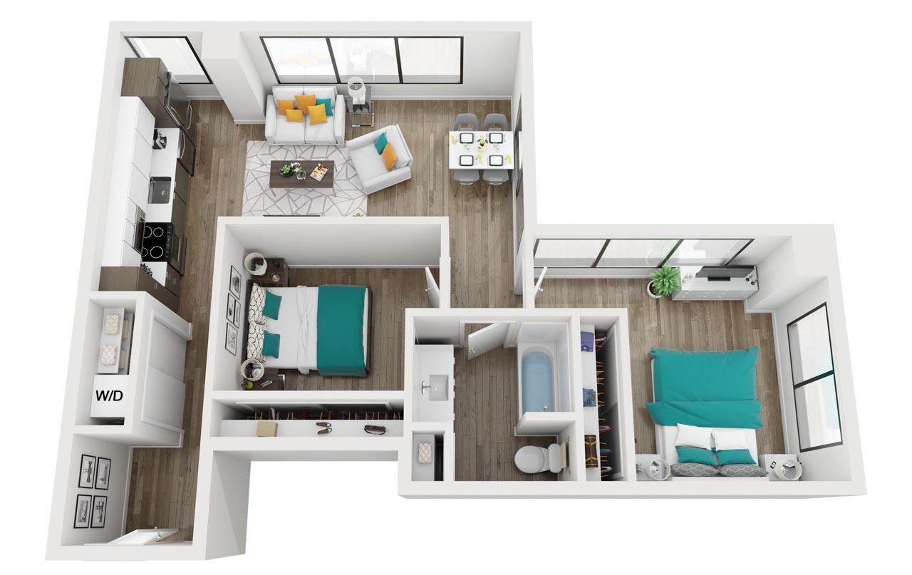 Two Bedrooms / One Bath