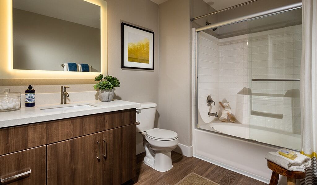 furnished bathroom