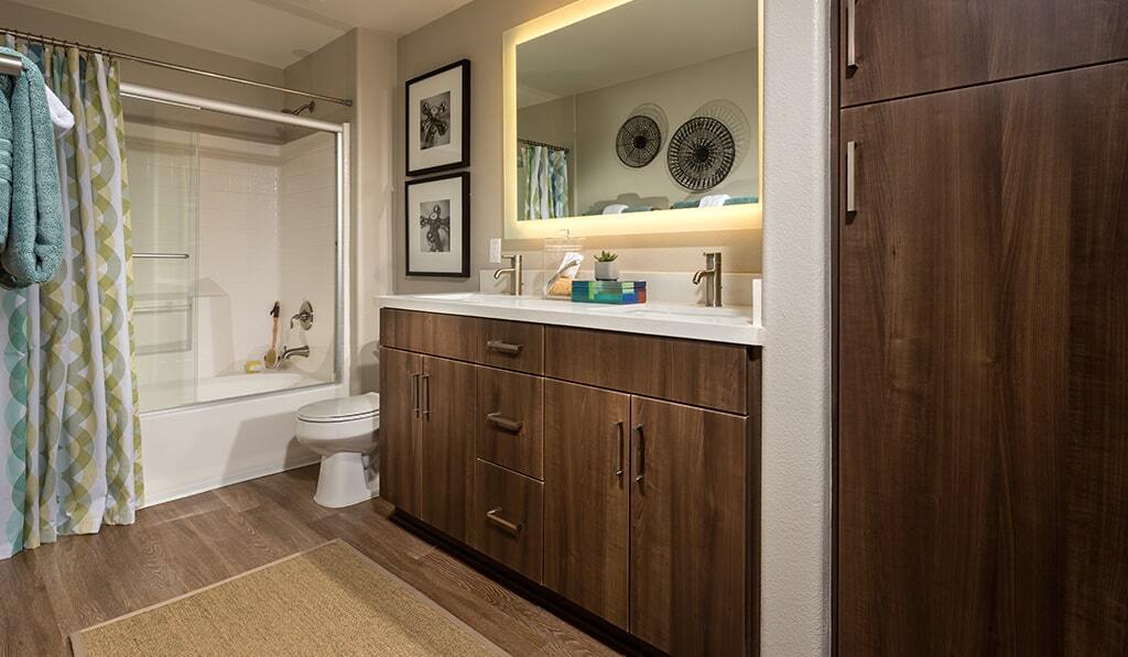 Furnished bathroom